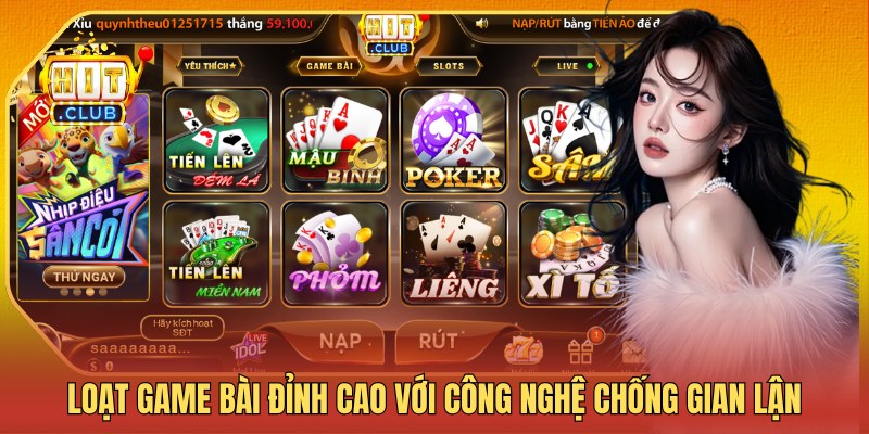 Thưởng thức loạt game bài đỉnh cao với công nghệ chống gian lận