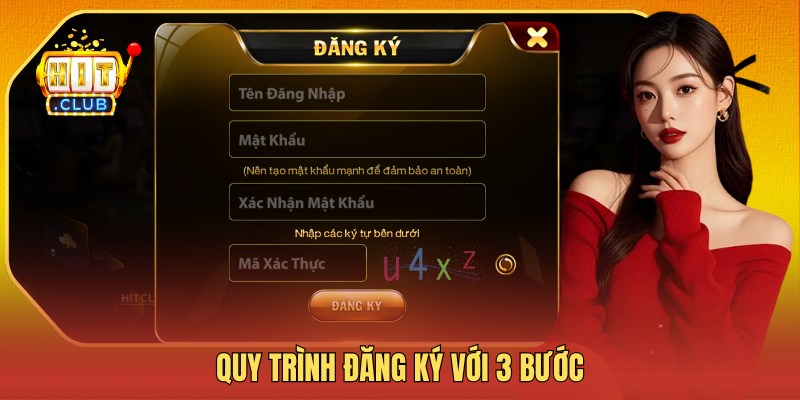 Quy trình đăng ký với 3 bước