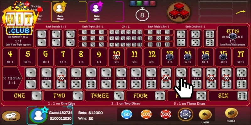 Nhiều lựa chọn đặt cược với tỷ lệ thưởng cực cao
